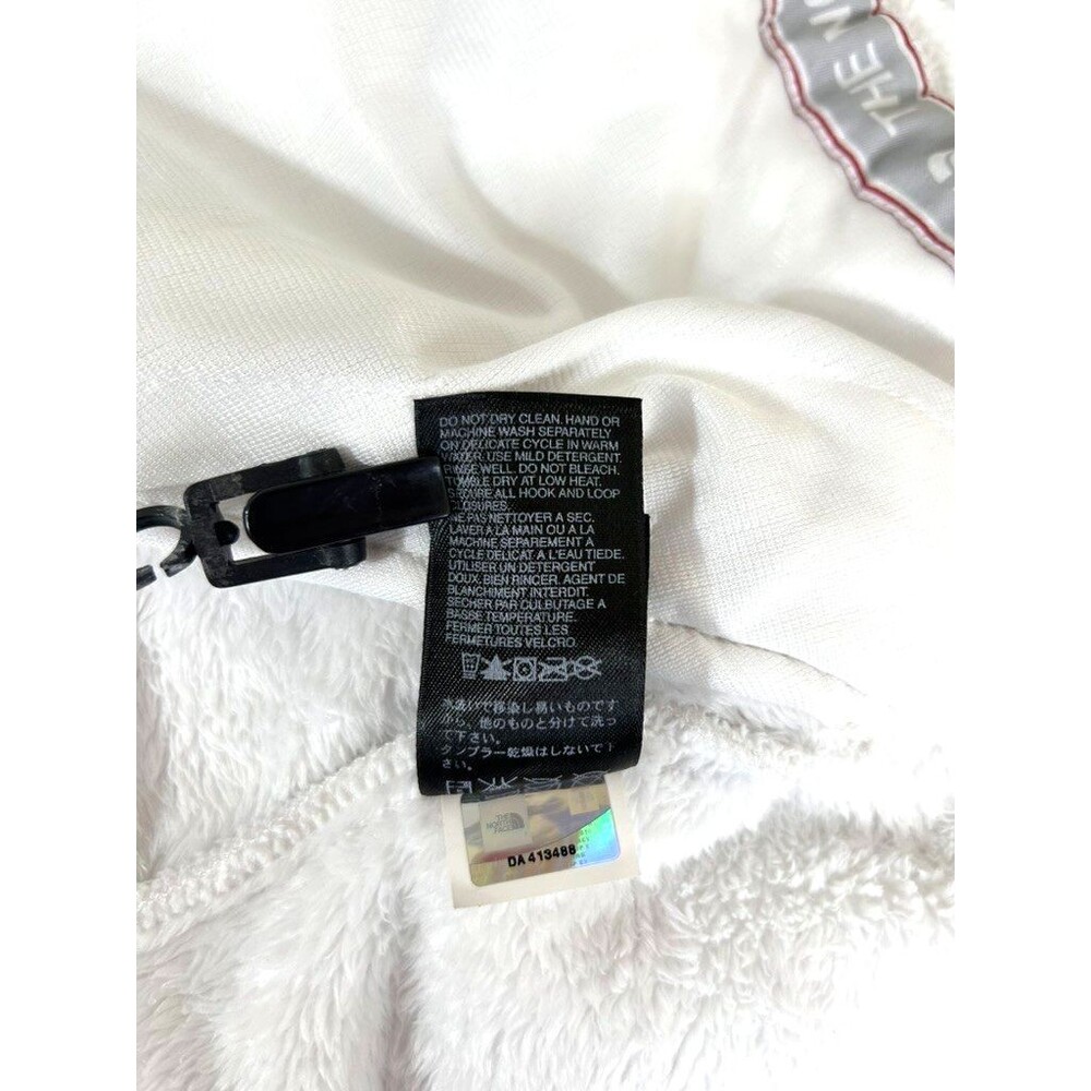 The North Face Women’s Osito Fleece full Zip Up Hoodie Sweatshirt Size L white - Picture 6 of 12